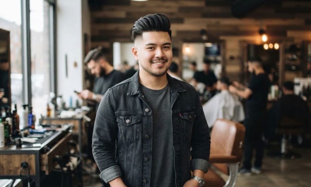 high-fade-with-pompadour-for-round-face-shape-🔥
