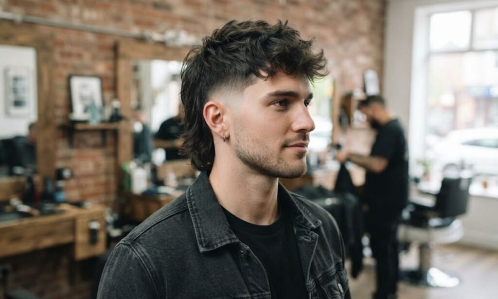 Low Fade Mullet Crown Balance