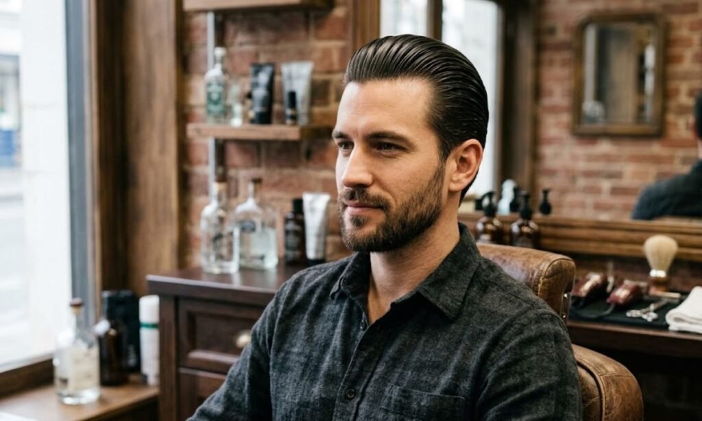 slicked-back